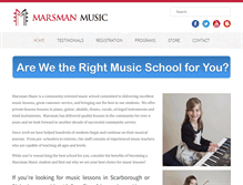Tablet Screenshot of marsmanmusic.com